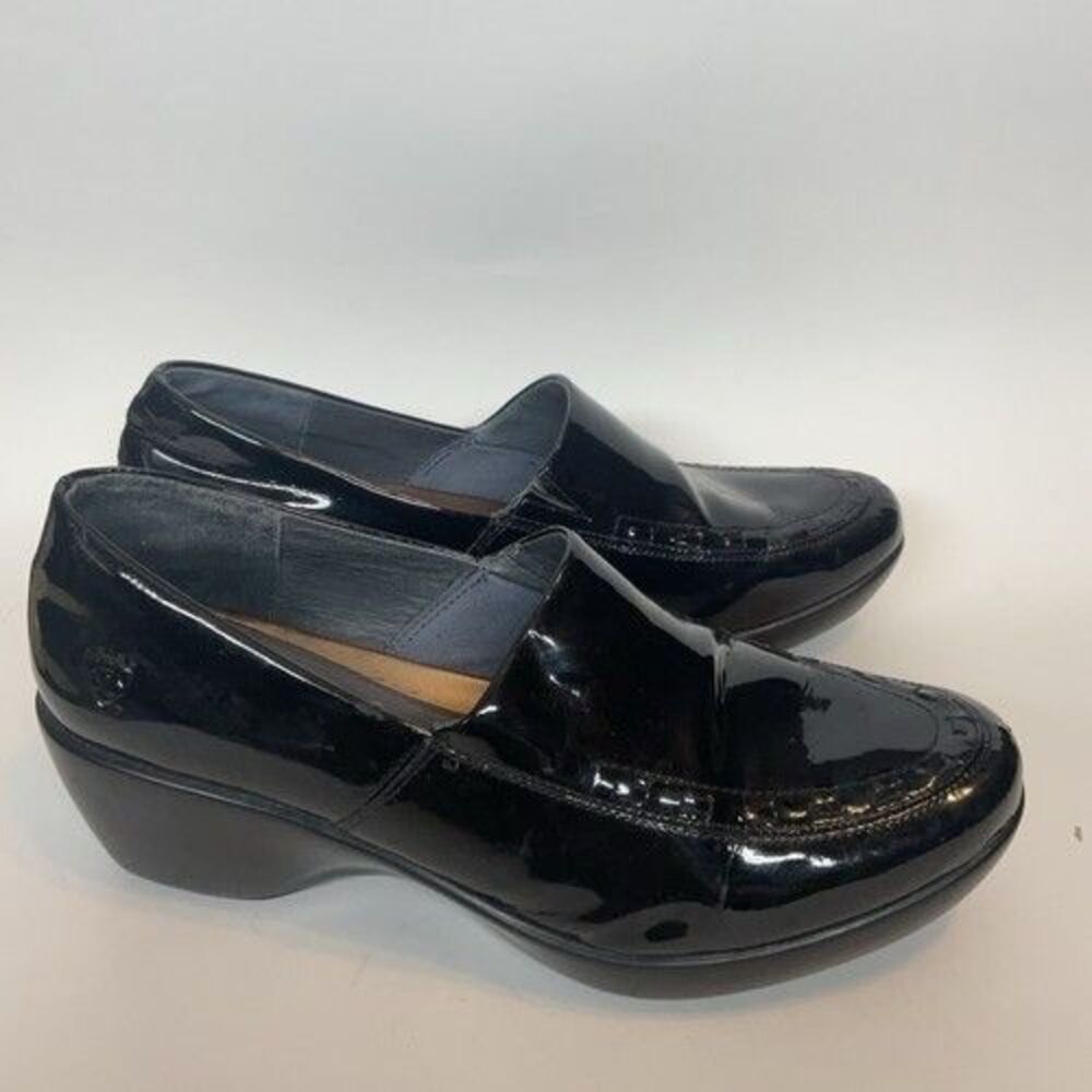 Ariat Black Leather Patent Western Casual Clog Shoes Women Size 10B - Picture 12 of 12